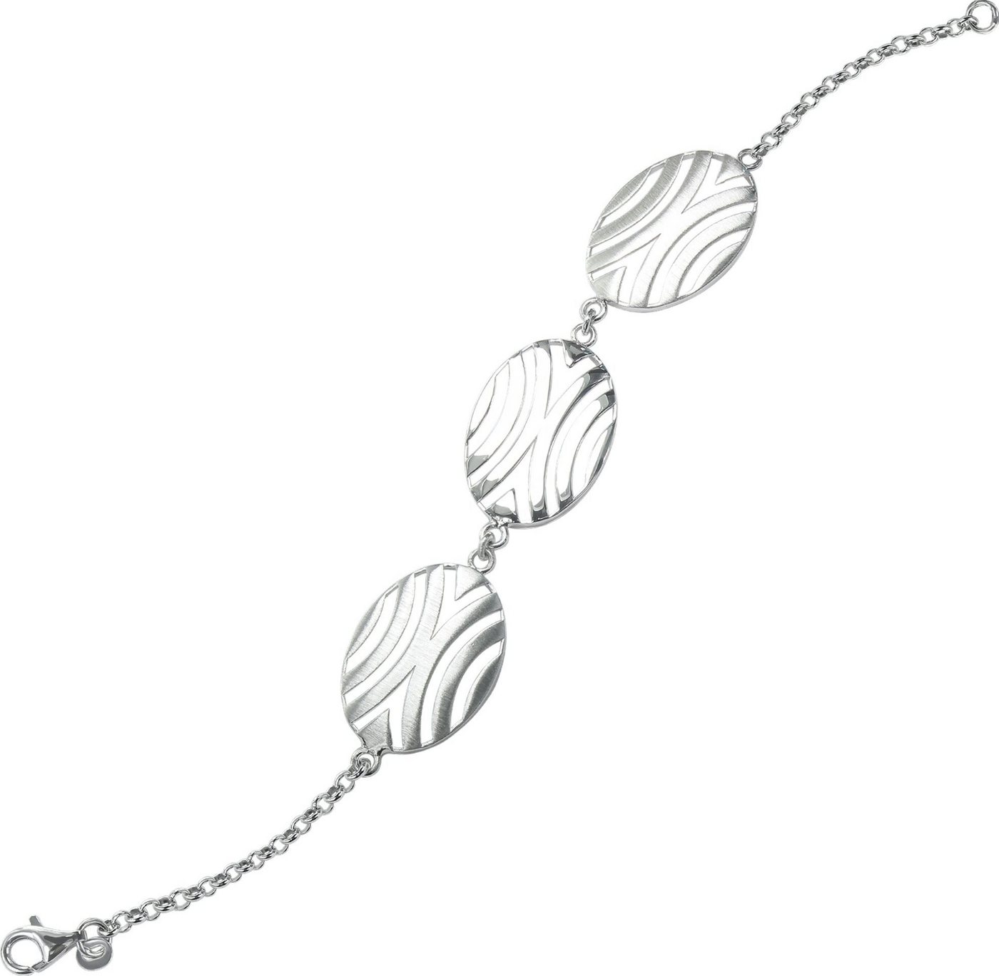 Balia Silberarmband Balia Damenarmband 925 Silber matt/glanz (Armband), Damen Armband (Afrika) ca. 19,3cm, 925 Sterling Silber, Farbe: silber von Balia