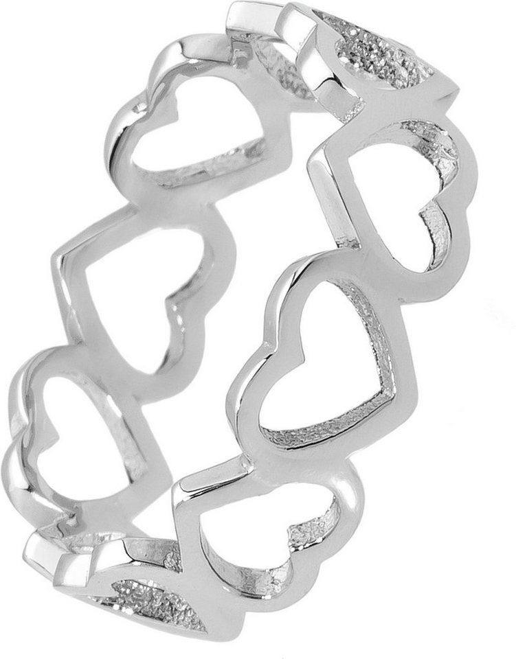 Balia Silberring Balia Ring für Damen mit vielen Herzen (Fingerring), Damen Ring Herzen, 58 (18,5), 925 Sterling Silber von Balia