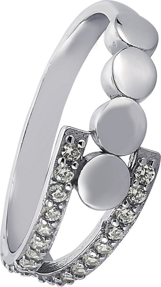 Balia Silberring Balia Ring für Damen mit weißen, Fingerring Größe 54 (17,2), 925 Sterling Silber (Kreise) Silber 925 von Balia