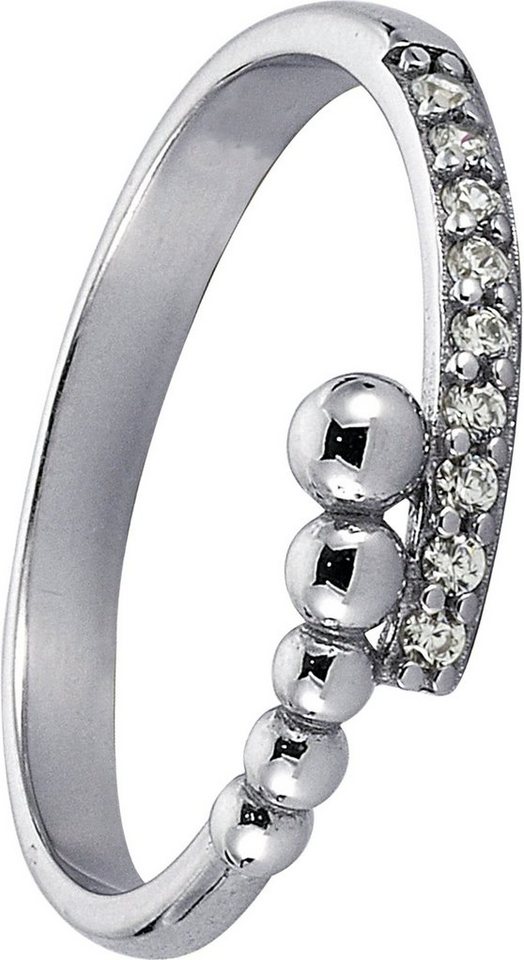 Balia Silberring Balia Ring für Damen mit weißen Zirkonia (Fingerring), Damen Ring Kugeln, 60 (19,1), 925 Sterling Silber von Balia