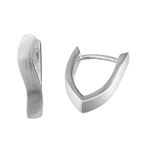 Ohrringe für Damen Creolen 925 Sterling Silber Schmuck Welle silber D4SDO352M Creole von Balia