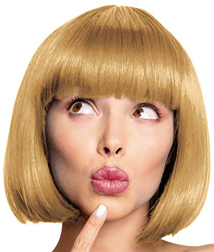 Balinco – Bob Perücke für Damen & Herren Blond – Kurzhaarperücke Pagenkopf, Cabaret & Charleston für Karneval, Fasching & Motto Party – Einheitsgröße Unisex aus Polyester - Inkl. Haarnetz von Balinco