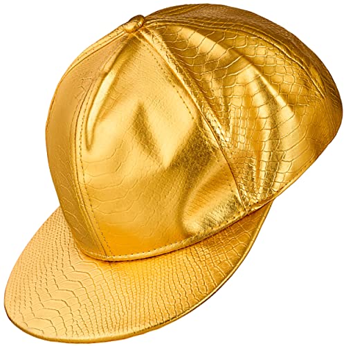 Balinco Cap Herren, Damen, Basecap mit Snapback, Baseballcap, Hip Hop Outfit, Karneval, Fasching, Festival, Motto Party (Gold) von Balinco