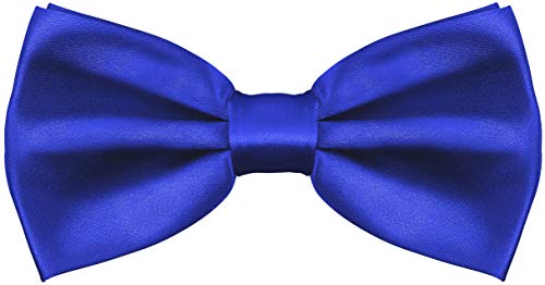 Balinco – Edle Fliege für Herren in Seidenoptik mit Hakenverschluss 12,5x6,5 cm – Papillon vorgebunden & in der Länge verstellbar – Perfekt für Anzug, Smoking, Hochzeit, JGA, Karneval (Blau I) von Balinco