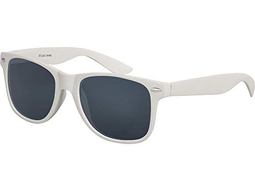 Balinco Sonnenbrille UV400 CAT 3 CE Rubber - mit Federscharnier für Damen & Herren (hellgrau - smoke) von Balinco