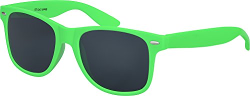 Balinco Sonnenbrille UV400 CAT 3 CE Rubber - mit Federscharnier für Damen & Herren (hellgrün - smoke) von Balinco