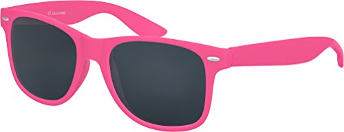 Balinco Sonnenbrille UV400 CAT 3 CE Rubber - mit Federscharnier für Damen & Herren (pink - smoke) von Balinco