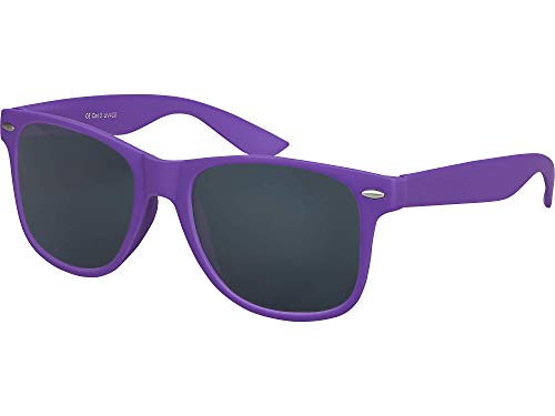 Balinco Sonnenbrille UV400 CAT 3 CE Rubber - mit Federscharnier für Damen & Herren (lila - smoke) von Balinco