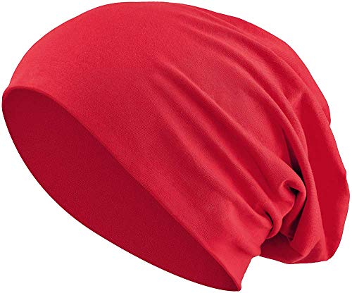 Balinco - Beanie Mütze für Damen & Herren aus 100% Jersey-Baumwolle – Flexibler Slouch Hat für Frühling, Herbst & Winter – Lange Baumwollmütze in versch. Farben – Kopfbedeckung Unisex modisch & bequem von Balinco