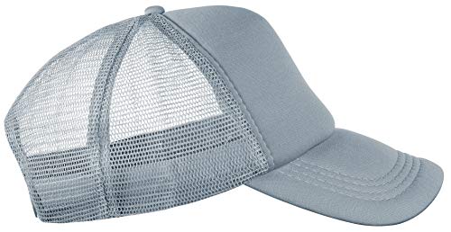 Balinco Trucker Cap Mütze Classic Happy für Herren und Damen, One Size Snapback (Grey) von Balinco