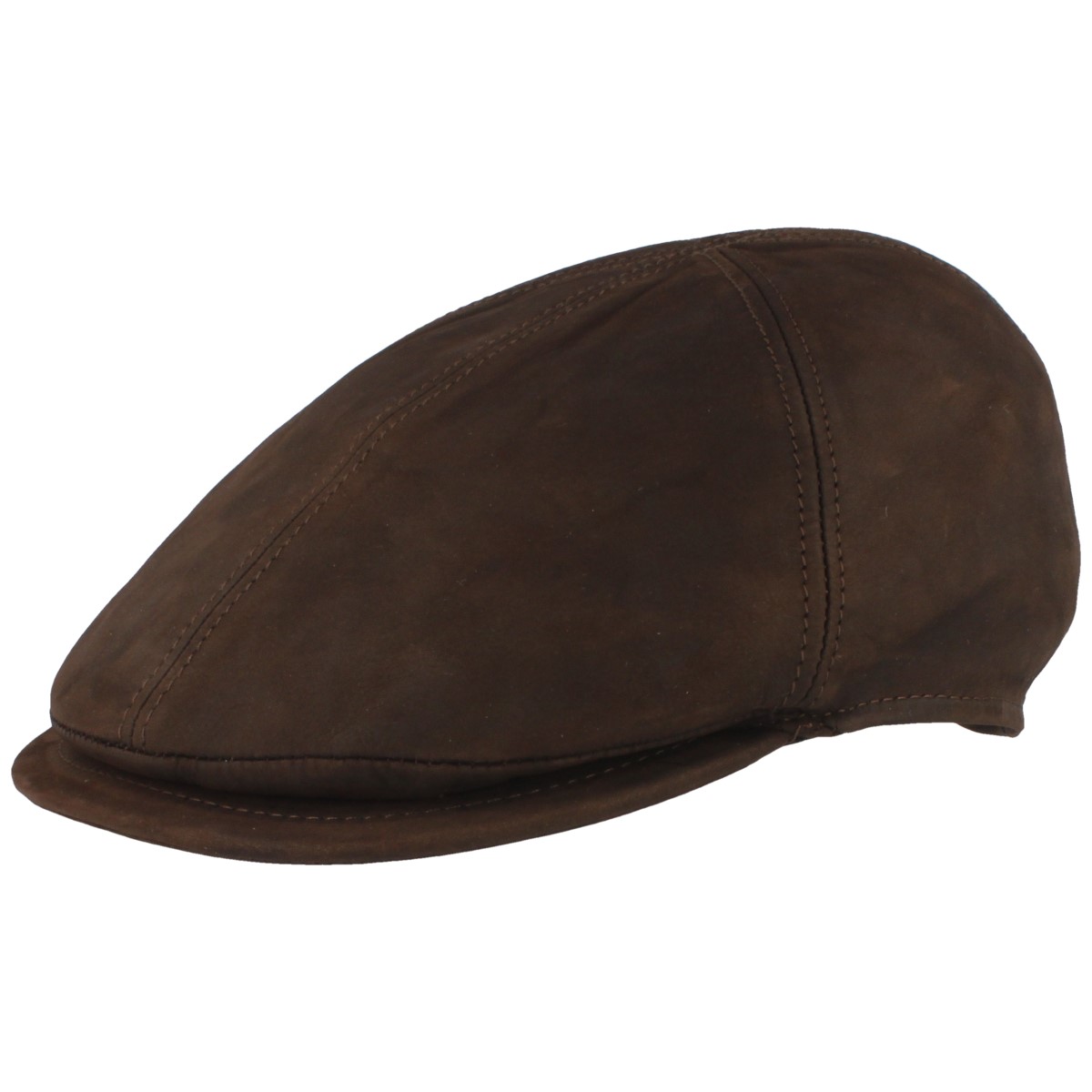 Balke Duck-Cap 6-teilige Flatcap aus echtem Leder von Balke