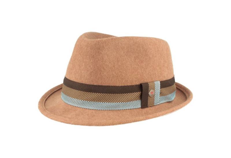 Balke Filzhut Trilby gestreiftes Ripsband von Balke