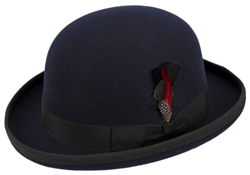 Balke Filzhut modische & knautschbare Melone Bowler mit Feder von Balke