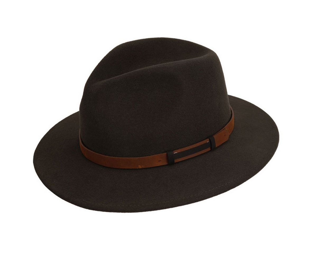 Balke Filzhut Knautschbarer Outdoorhut mit Ledergarnitur von Balke