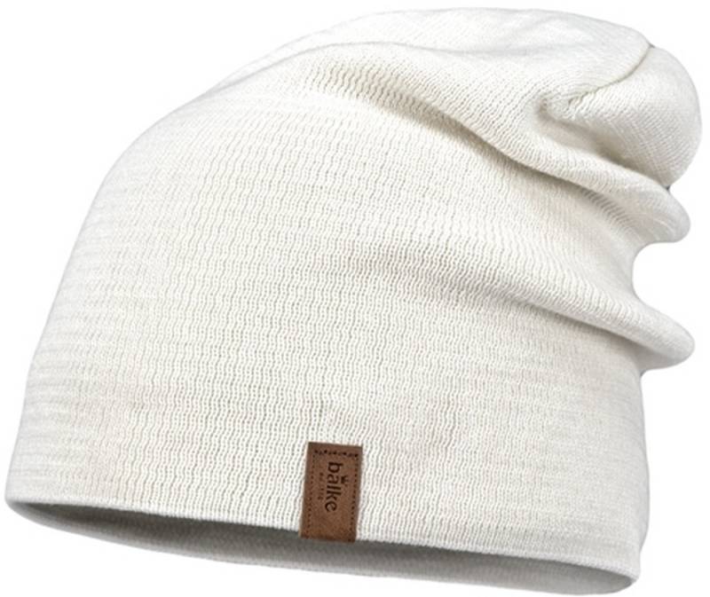 Balke Strickmütze Feinstrick Beanie Unifarben aus Baumwolle von Balke