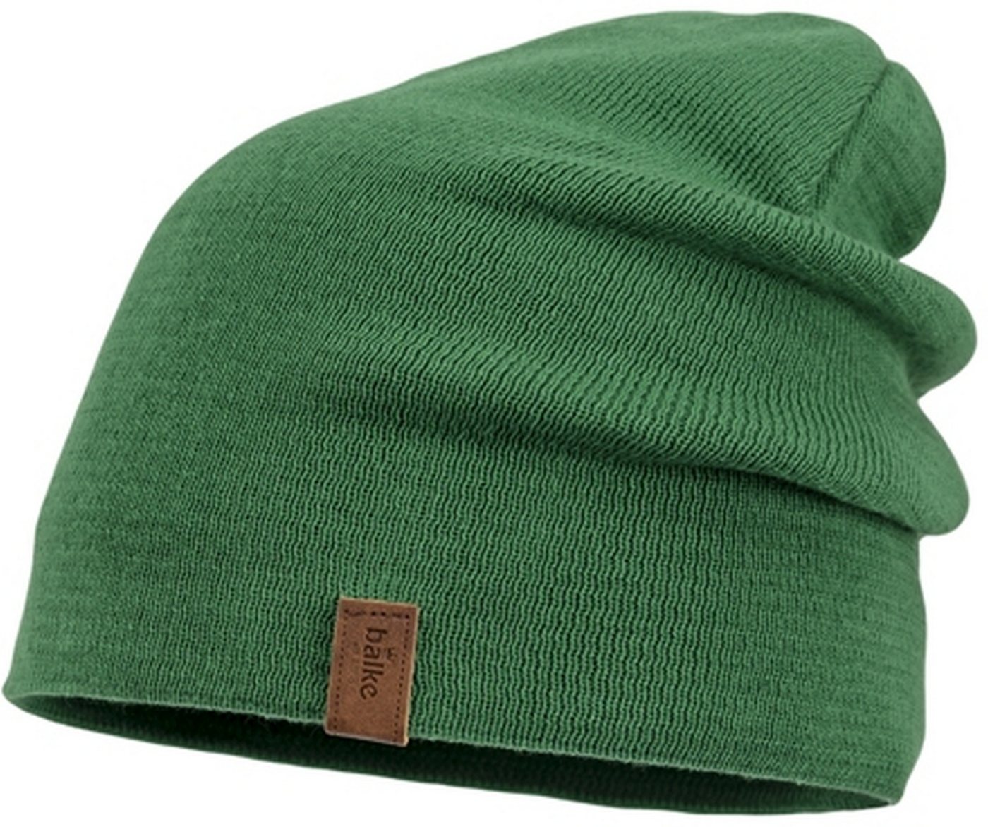 Balke Strickmütze Feinstrick Beanie Unifarben aus Baumwolle von Balke