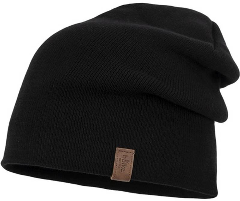 Balke Strickmütze Feinstrick Beanie Unifarben aus Baumwolle von Balke