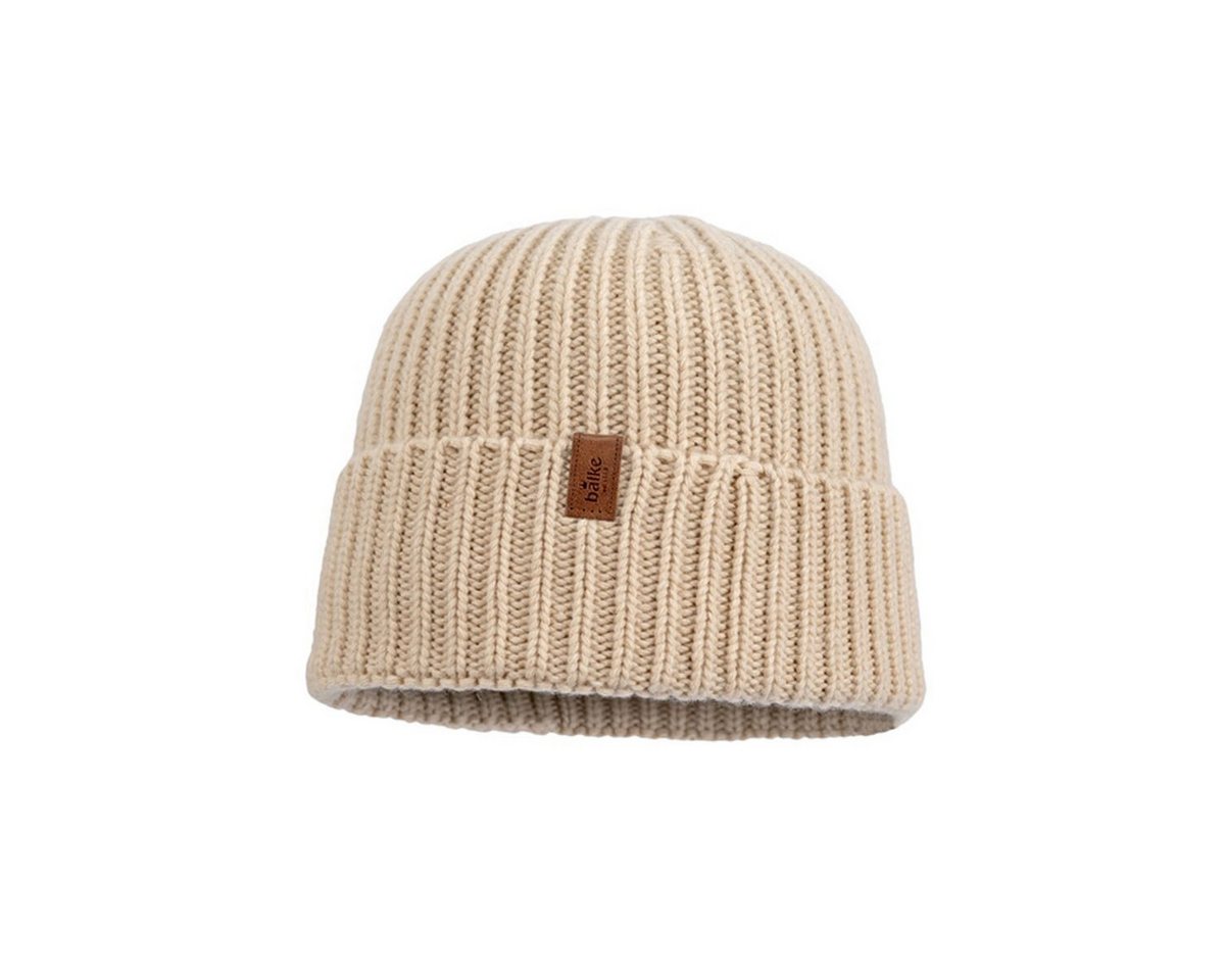 Balke Strickmütze Rollrand-Strickmütze aus Kaschmir-Woll-Mix mit Umschlag von Balke