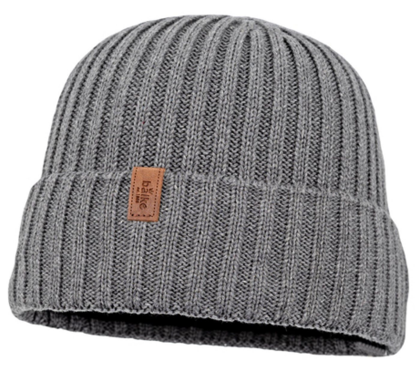 Balke Strickmütze nachhaltige Ripp-Strick-Mütze mit Umschlag Baumwoll-Mix von Balke