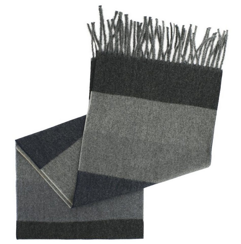 Balke Wollschal, Großer Schal gestreift mit Fransen für Herren von Balke