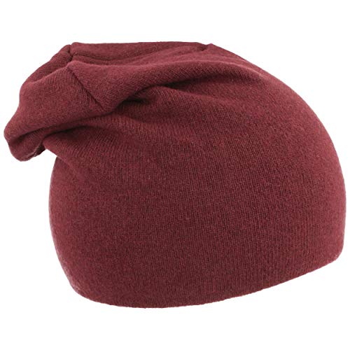 Winter Strickmütze | Beanie aus Kaschmir für Damen – Made IN Italy – super weich & bequem (OneSize, Bordeaux) von Balke