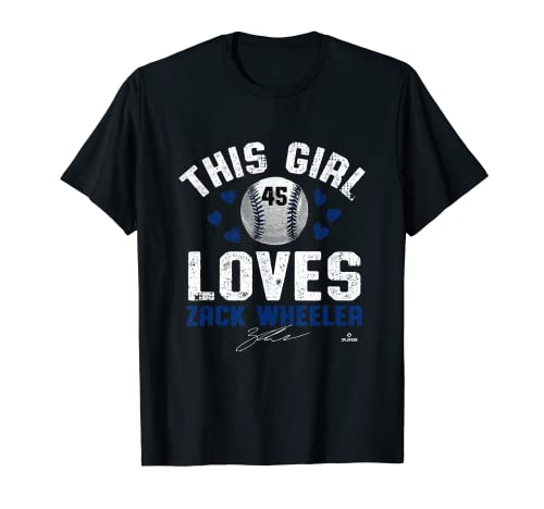 This Girl Loves Zack Wheeler Philadelphia MLBPA T-Shirt von BallPark MVP