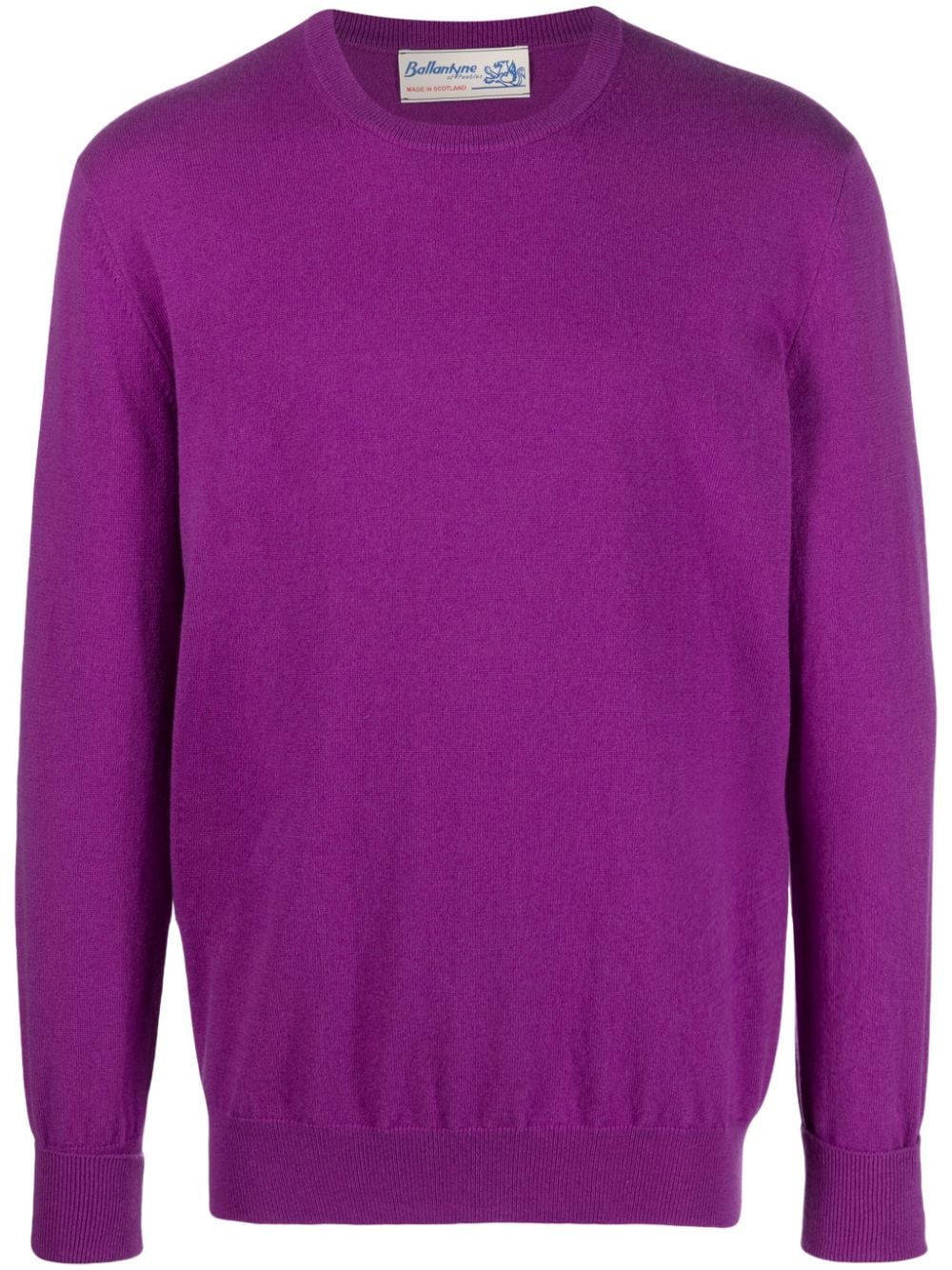 Ballantyne Kaschmirpullover mit Rundhalsausschnitt - Violett von Ballantyne