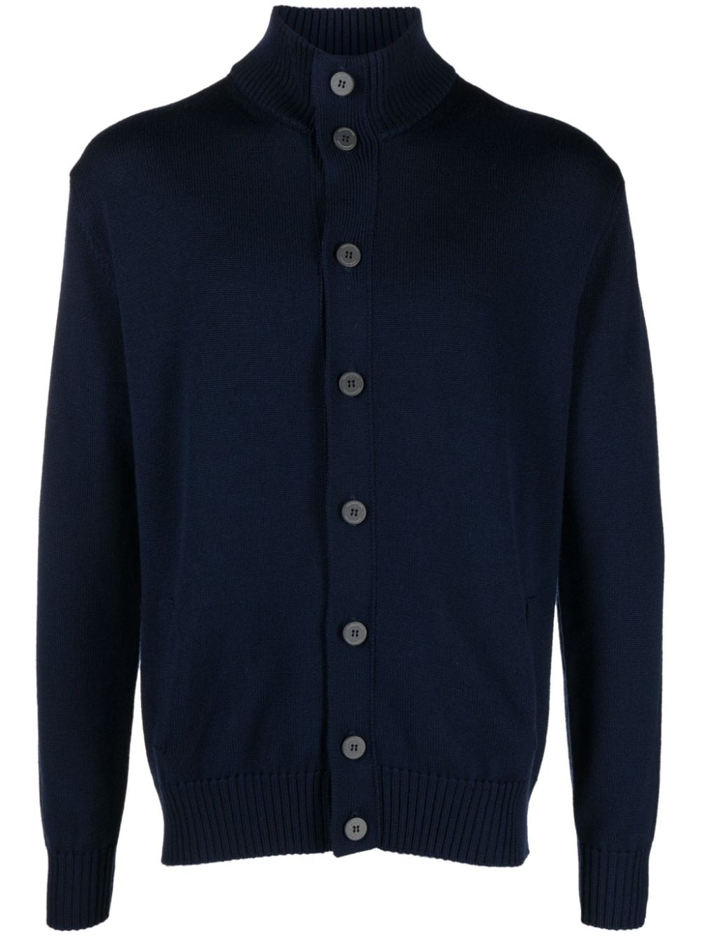 Ballantyne Cardigan mit Stehkragen - Blau von Ballantyne