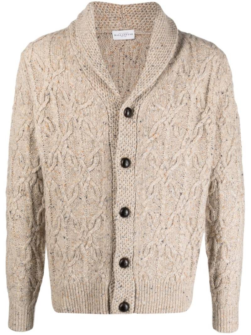 Ballantyne Melierter Cardigan - Nude von Ballantyne