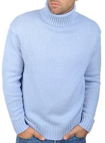 Balldiri Premium Cashmere/Kaschmir Herren Rollkragen Pullover 10-fädig himmelblau S von Balldiri & Windhound