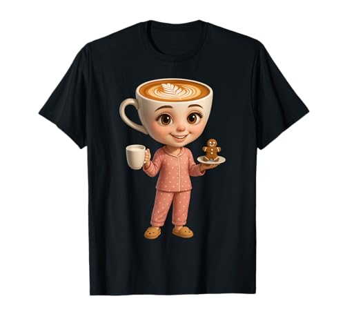 Brainrot Mädchen-Outfit mit Ballerina-Motiv T-Shirt von Ballerina Cappuccina Christmas