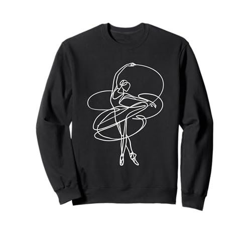 Ballerina Minimalistische Balletttänzerin Frauen Mädchen Tanz Sweatshirt Ballerina Minimalistische Balletttänzerin Frauen Mädchen Tanz Sweatshirt von Ballet Dancing Gifts & Apparel