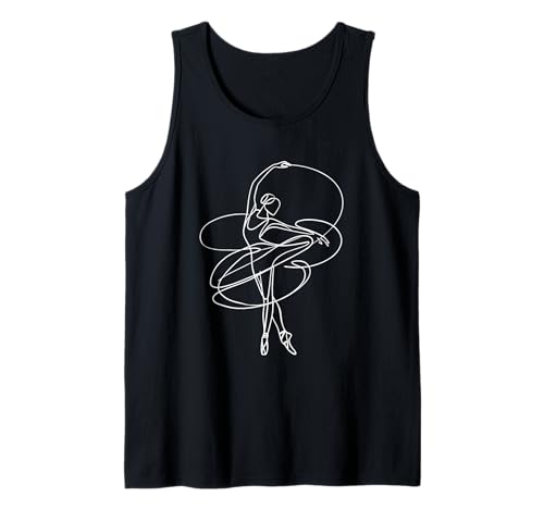 Ballerina Minimalistische Balletttänzerin Frauen Mädchen Tanz Tank Top Ballerina Minimalistische Balletttänzerin Frauen Mädchen Tanz Tank Top von Ballet Dancing Gifts & Apparel