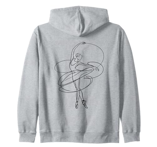 Ballett Ballerina Minimalistische Tänzerin Frauen Mädchen Tanzen Kapuzenjacke Ballett Ballerina Minimalistische Tänzerin Frauen Mädchen Tanzen Kapuzenjacke von Ballet Dancing Gifts & Apparel