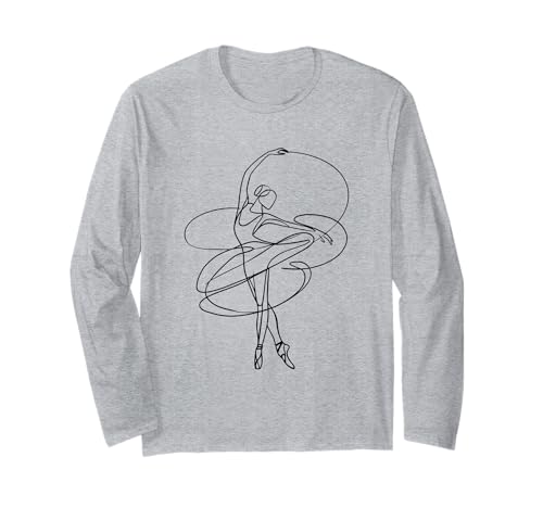 Ballett Ballerina Minimalistische Tänzerin Frauen Mädchen Tanzen Langarmshirt Ballett Ballerina Minimalistische Tänzerin Frauen Mädchen Tanzen Langarmshirt von Ballet Dancing Gifts & Apparel