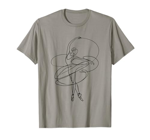 Ballett Ballerina Minimalistische Tänzerin Frauen Mädchen Tanzen T-Shirt von Ballet Dancing Gifts & Apparel