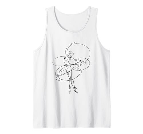 Ballett Ballerina Minimalistische Tänzerin Frauen Mädchen Tanzen Tank Top Ballett Ballerina Minimalistische Tänzerin Frauen Mädchen Tanzen Tank Top von Ballet Dancing Gifts & Apparel
