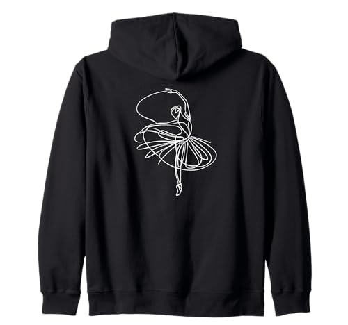 Balletttänzer Ballerina Petite Drawing Women Girls Kapuzenjacke Balletttänzer Ballerina Petite Drawing Women Girls Kapuzenjacke von Ballet Dancing Gifts & Apparel