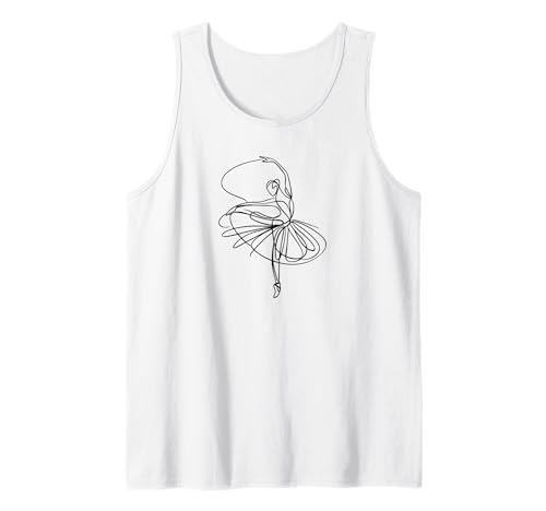 Balletttänzer Ballerina Petite minimalistische Frauen Tank Top Balletttänzer Ballerina Petite minimalistische Frauen Tank Top von Ballet Dancing Gifts & Apparel