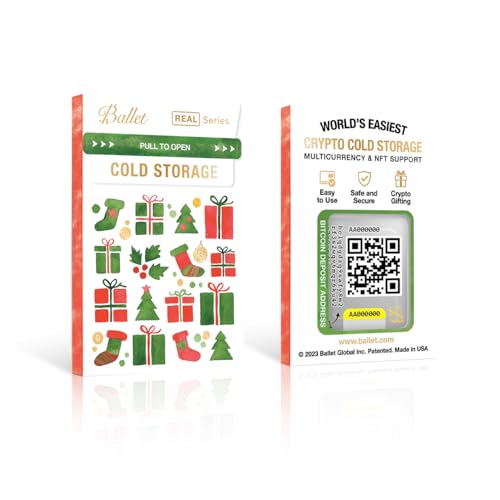 Ballet REAL Bitcoin (2-Pack) - The Easiest Crypto Cold Storage Card - Cryptocurrency Hardware Wallet, Managing Your Crypto Assets, NFTS, Coins BTC von Ballet
