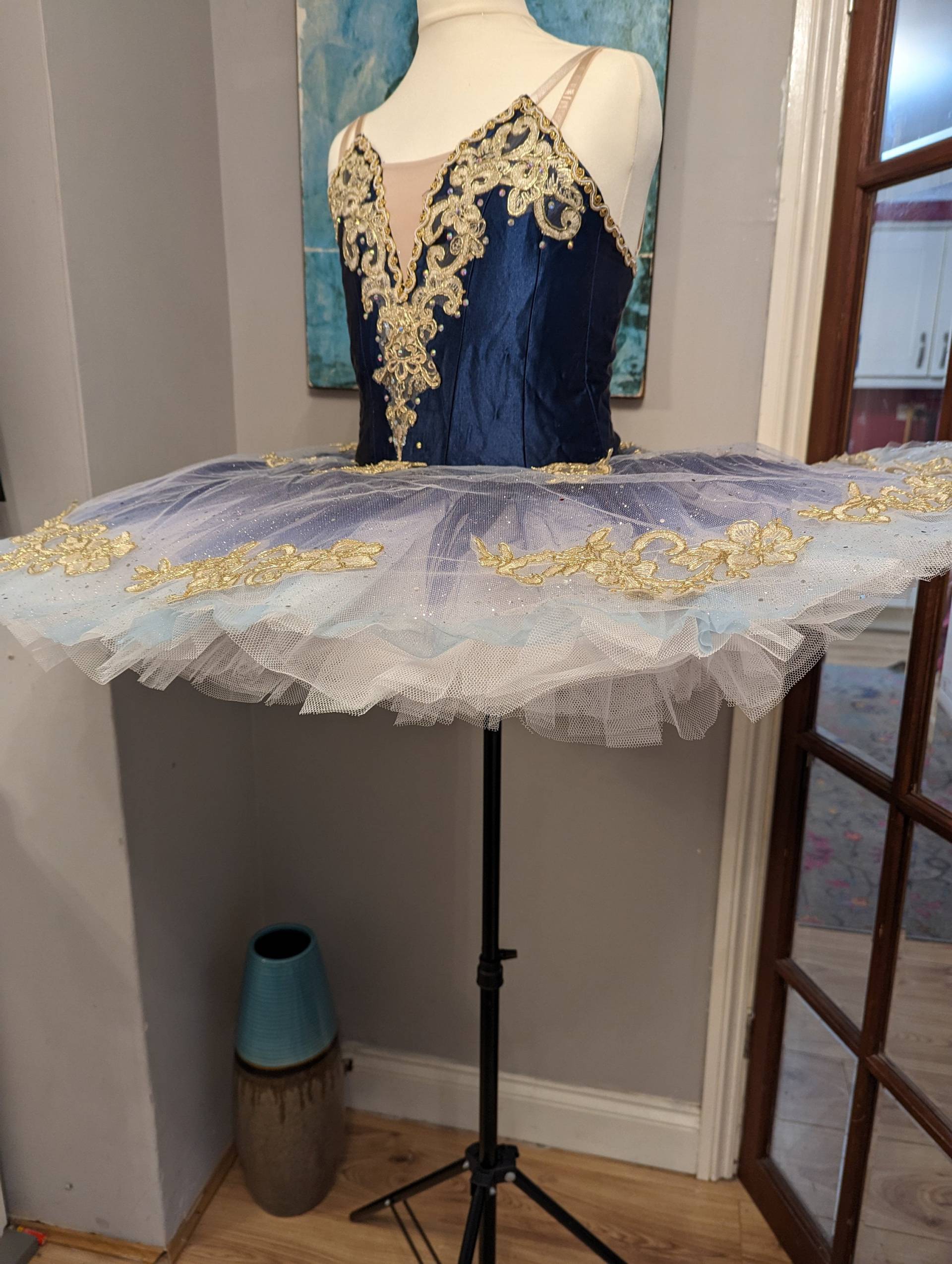 Marineblau Tutu, Professionelles Kinder-Tutu, Mädchen-Ballett-Tutu, Erwachsenes Ballett-Tutu, Pfannkuchen-Tutu von BalletThings