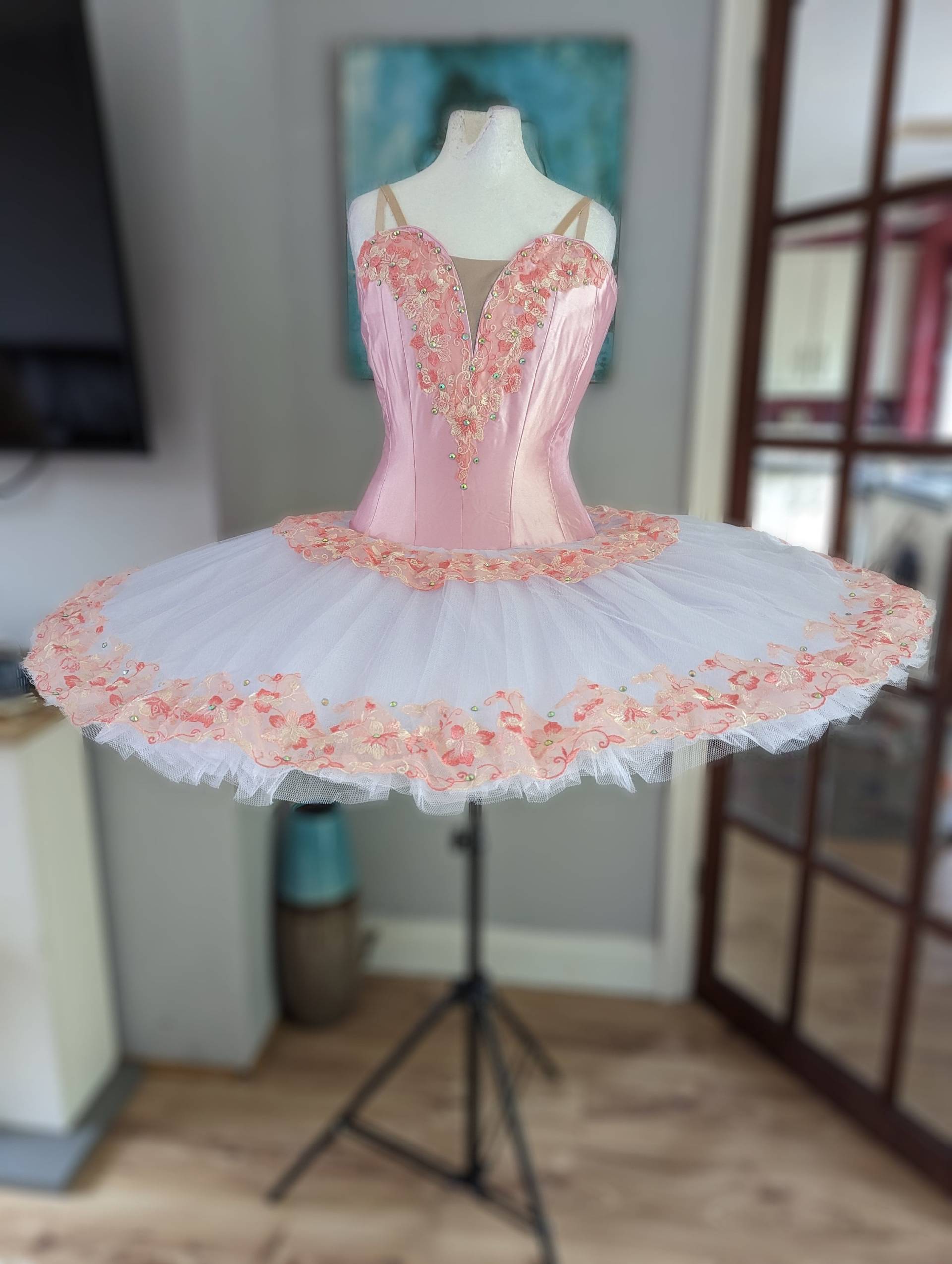 Rosa Und Gold Tutu, Professionelles Kinder Mädchen Ballett Tutu Für Erwachsene, Pfannkuchen von BalletThings