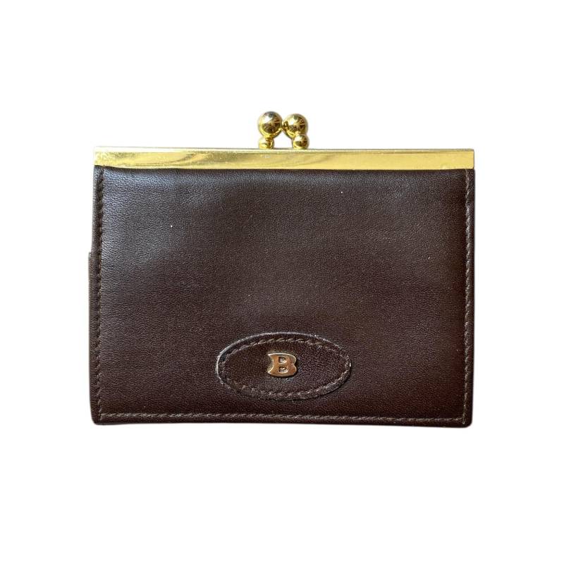 70S Bally Schweiz, Damen Portemonnaie, Leder, Mit Mehrfächern von BallinStyle