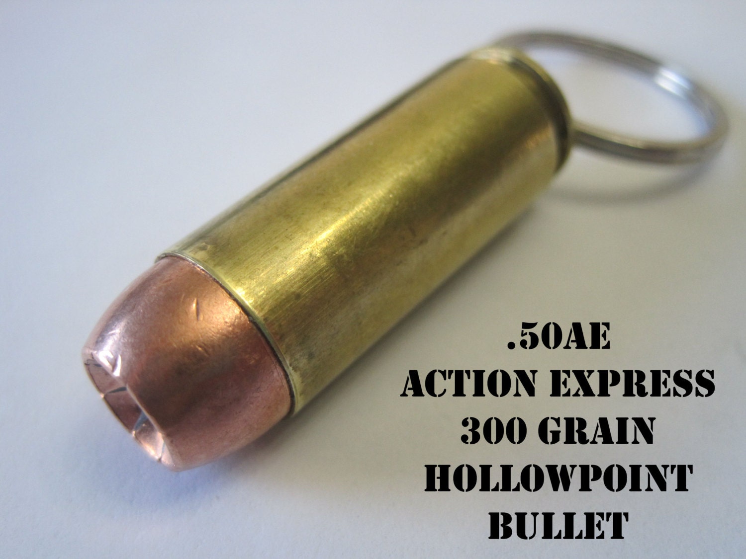 Replica .50Ae Action Express Kugel Schlüsselanhänger 300Gn Hornady Xtp Hohlspitzkugel von BallisticJewelry