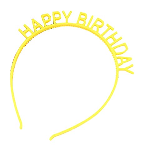 Balloonistics Gelb Happy Birthday Kunststoff Mädchen Haarreifen Party Kopfbedeckung Haarband mit Zähnen 1 Stück Balloonistics Gelb Happy Birthday Kunststoff Mädchen Haarreifen Party Kopfbedeckung Haarband mit Zähnen 1 Stück von Balloonistics