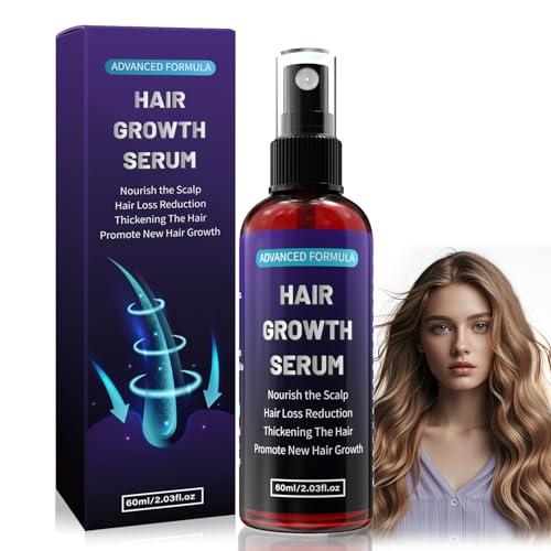 Wirkstoff 5% Haarwachstumsserum Spray für Männer/Frauen,haarwachstum beschleunigen,Verhindert Haarausfall,Mit Biotin und Rosmarin für Haarwachstumsöl, haaröl wachstum,bart wachstum,Sanft,Trocken,60ml von Ballphl