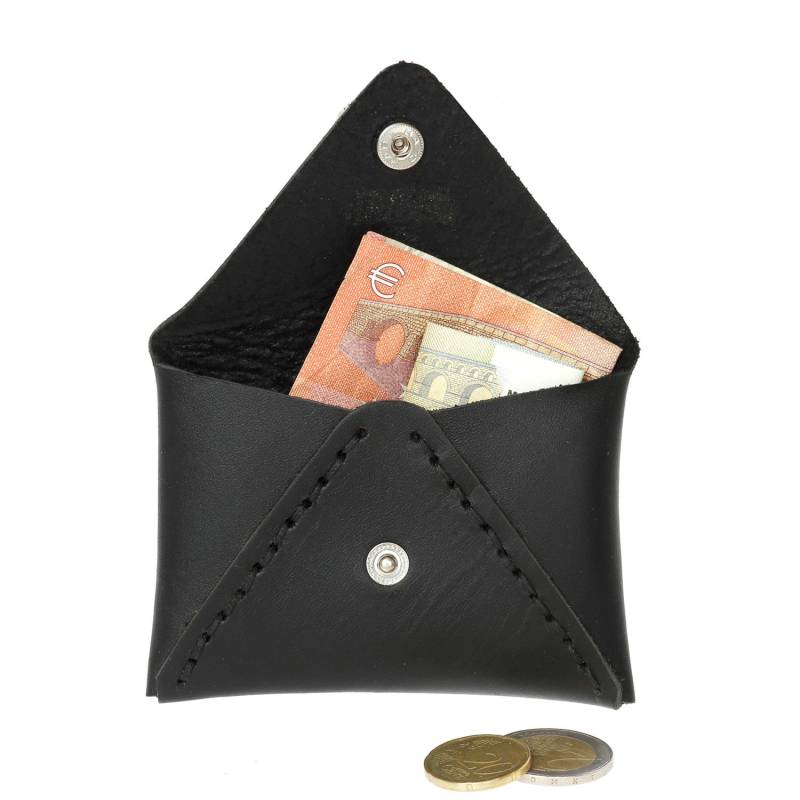 Leder Geldbörse, Kartenetui, Münzetui, Briefumschlag Handgemachte Kartenetui von Ballsai