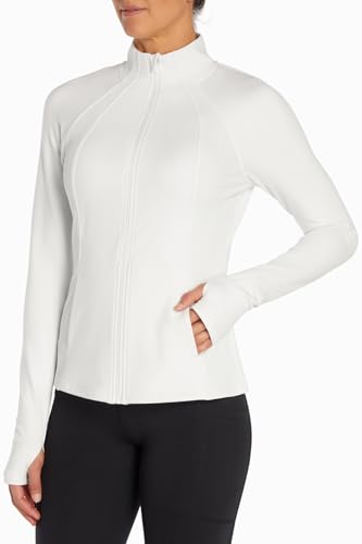 Bally Total Fitness Damen Emerson Yoga Jacket Jacke, Blanc De Blanc, Small von Bally Total Fitness