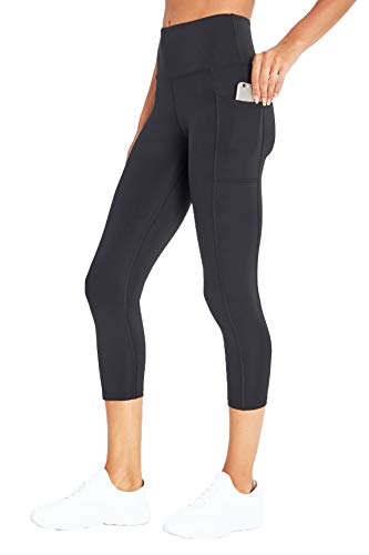 Bally Total Fitness Damen High Rise Pocket Mid-calf Leggings, Schwarz, XL EU Bally Total Fitness Damen High Rise Pocket Mid-calf Leggings, Schwarz, XL EU von Bally Total Fitness