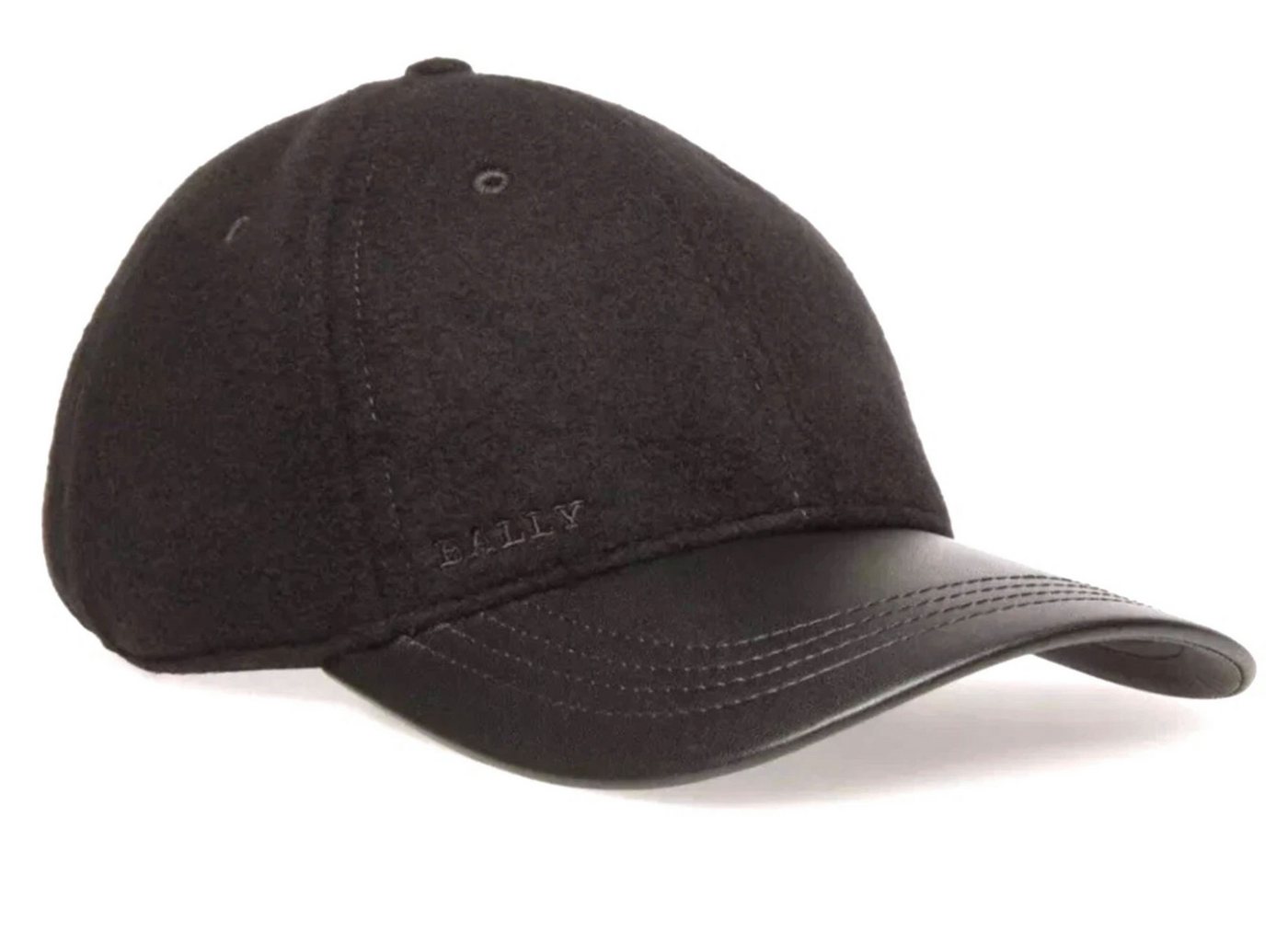 Bally Baseball Cap 1851 Unisex Wolle Cap Basebalkappe Basecap Made in Italy Verstellbarer Riemen hinten für individuelle Anpassung von Bally